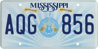 MS license plate AQG856