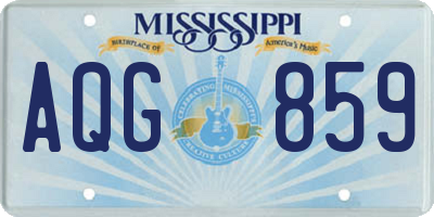 MS license plate AQG859