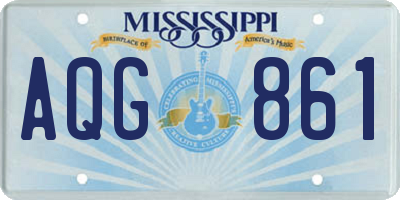 MS license plate AQG861