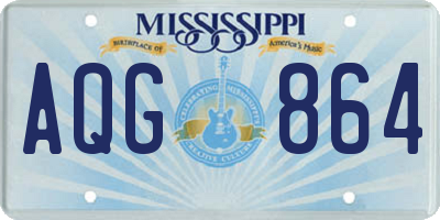 MS license plate AQG864