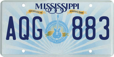 MS license plate AQG883