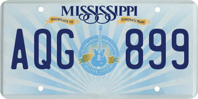 MS license plate AQG899