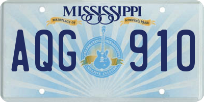 MS license plate AQG910
