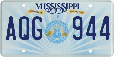 MS license plate AQG944