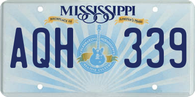 MS license plate AQH339
