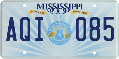 MS license plate AQI085