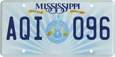 MS license plate AQI096