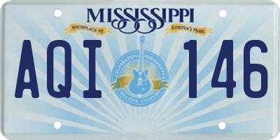 MS license plate AQI146