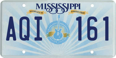 MS license plate AQI161