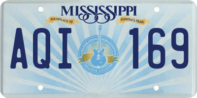 MS license plate AQI169