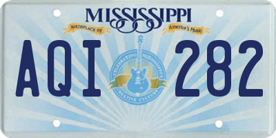 MS license plate AQI282