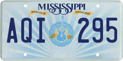 MS license plate AQI295