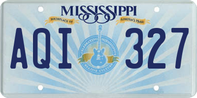 MS license plate AQI327