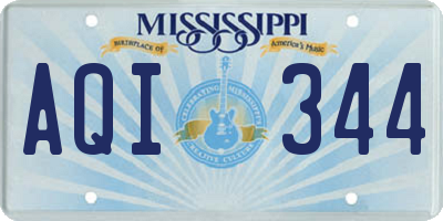 MS license plate AQI344