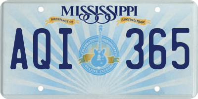 MS license plate AQI365