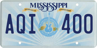 MS license plate AQI400