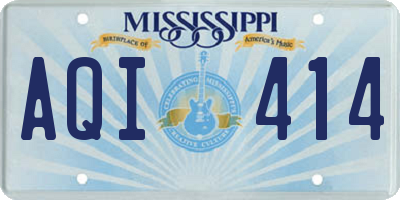 MS license plate AQI414