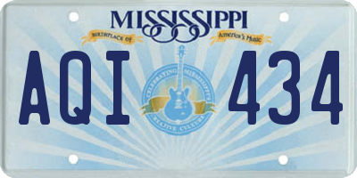 MS license plate AQI434