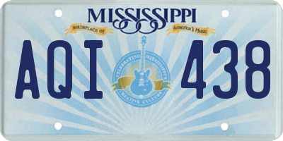 MS license plate AQI438