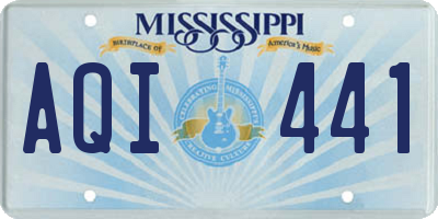 MS license plate AQI441