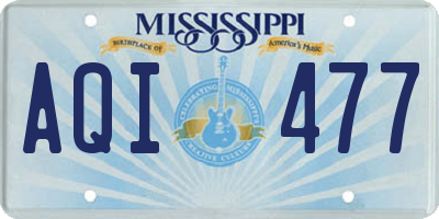 MS license plate AQI477