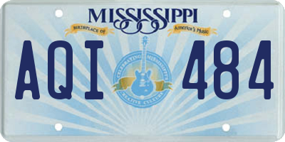 MS license plate AQI484