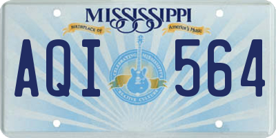 MS license plate AQI564