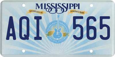 MS license plate AQI565
