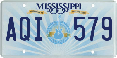 MS license plate AQI579