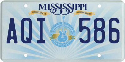 MS license plate AQI586