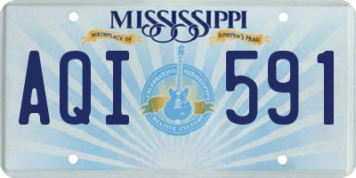 MS license plate AQI591