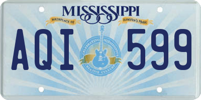 MS license plate AQI599