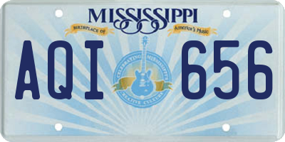 MS license plate AQI656