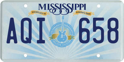 MS license plate AQI658