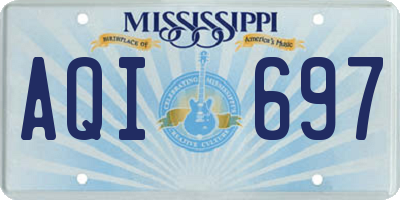 MS license plate AQI697