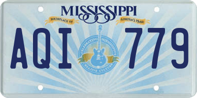 MS license plate AQI779