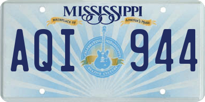 MS license plate AQI944
