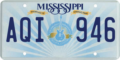 MS license plate AQI946