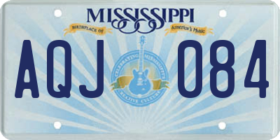 MS license plate AQJ084