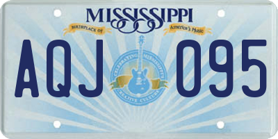 MS license plate AQJ095