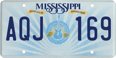 MS license plate AQJ169