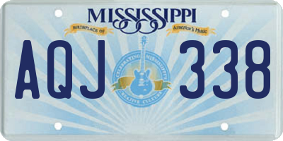 MS license plate AQJ338