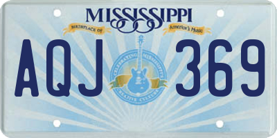 MS license plate AQJ369