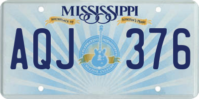 MS license plate AQJ376