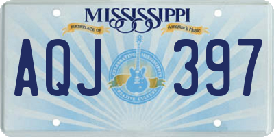 MS license plate AQJ397