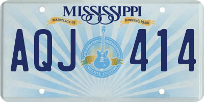 MS license plate AQJ414