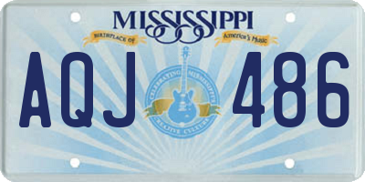 MS license plate AQJ486