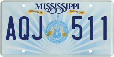 MS license plate AQJ511