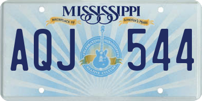 MS license plate AQJ544