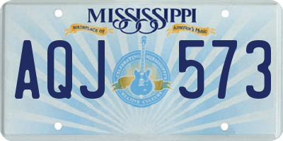 MS license plate AQJ573